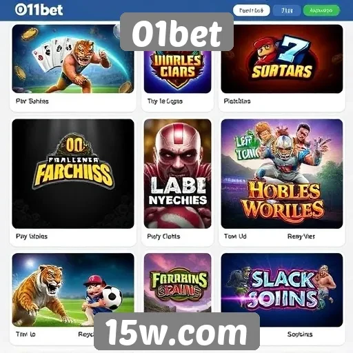 Avaliação dos jogos disponíveis no site 01bet